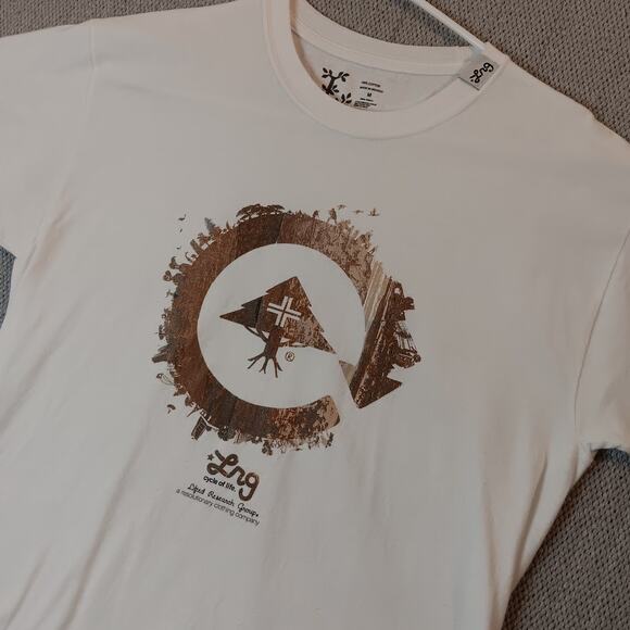 LRG Lifted Research Tee Shirt M White Cycle Of Life Logo - Picture 5 of 12